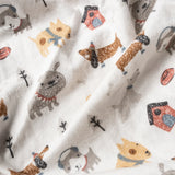 Dog Park Deluxe Cotton Flannel Crib Sheet