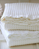 Farmhouse Brown and Cream Pinstripe Quilt