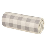 Grey and Cream Buffalo Check Jumbo Baby Swaddle Blanket