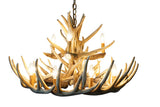 Whitetail Deer 15 Antler Chandelier
