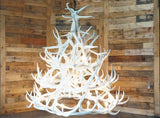 Elk White 30 Antler Chandelier