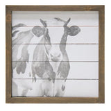 Black and White Cow Wall Art Small