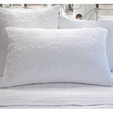 King Pillow Sham - White  23" x 35"