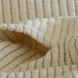 Cream and Gray Stripe Matelasse