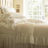 White Ruffled Duvet