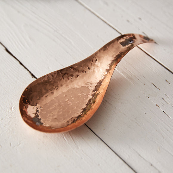 Hammered Copper Spoon Rest