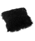 Tibetan Lambskin Pillow Cover Black