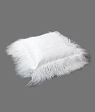 Tibetan Lambskin Pillow Cover White