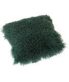 Tibetan Lambskin Pillow Cover Evergreen