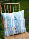 Jacquard Blue Pillow Cover
