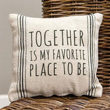 Together Is My Favorite Stripe Pillow