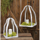Distressed Wood Lanterns