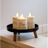 Black Metal and Wood Riser