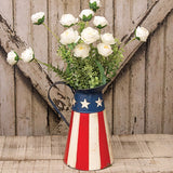 Distressed Metal Americana Water Pitcher