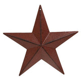 Burgundy Metal Barn Star