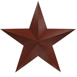 Burgundy Metal Barn Star