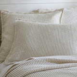 Hudson Charcoal Stripe Matelasse