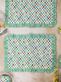 Ruffle Quilted Placemat Set of 2 - Multi