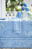 Floral Washed Blue Napkins - Set of 4