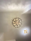 Whitetail Deer 21 Antler Natural Cascade Chandelier
