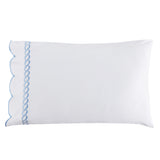 600 Thread Count Scallop Rope Embroidered Cotton Sheet Set