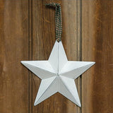 Farmhouse White Metal Barn Star