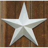 Farmhouse White Metal Barn Star