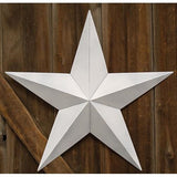 Farmhouse White Metal Barn Star