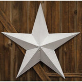Farmhouse White Metal Barn Star