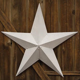 Farmhouse White Metal Barn Star