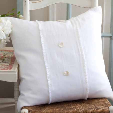 White Hampton Pillow