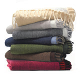 Reversible 100% Merino Wool Throw
