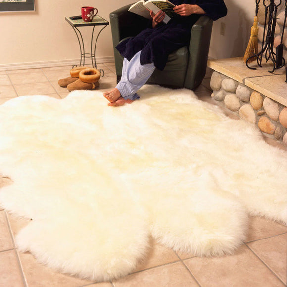 Sheepskin Long Wool Rug 10 Pelt