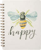 Be Happy Spiral Notebook