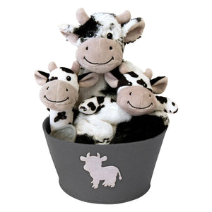 Cow 4 Piece Bucket Gift Set