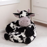 Children's Plush Cow Print Chair