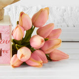 real touch pink tulip