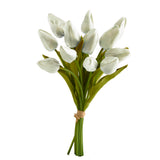 real touch white tulip