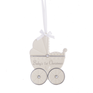 Baby's First Christmas Buggy Ornament