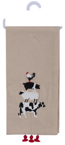 Farm Animal Stack Dish Towel