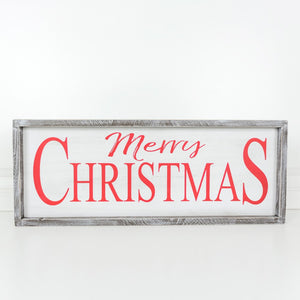 Merry Christmas Wooden Sign Decoration