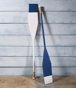 Blue and White Oar wall decor