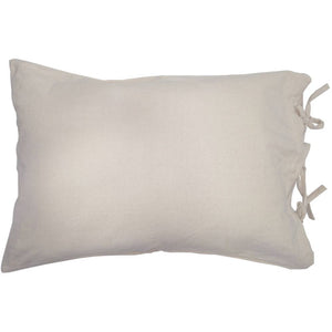Grain Sack Solid Cream Pillow Sham