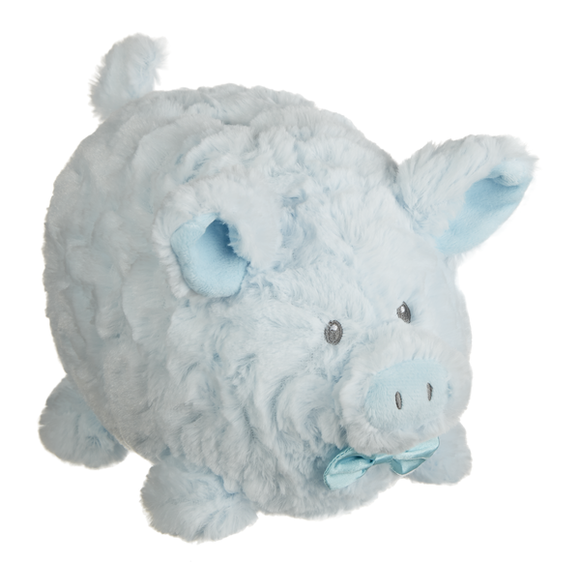 Plush Blue Piggy Bank