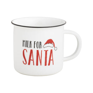 Milk For Santa Porcelain Mug
