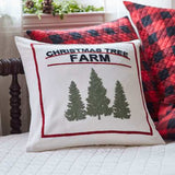 Christmas Tree Farm Throw Pillow
