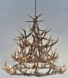 Elk 30 Antler Chandelier