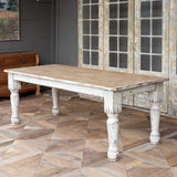 French Country Distressed Wooden Dining Table