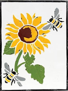 Vintage Sunflower Metal Wall Sign