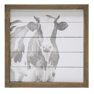 Black and White Cow Wall Art Small